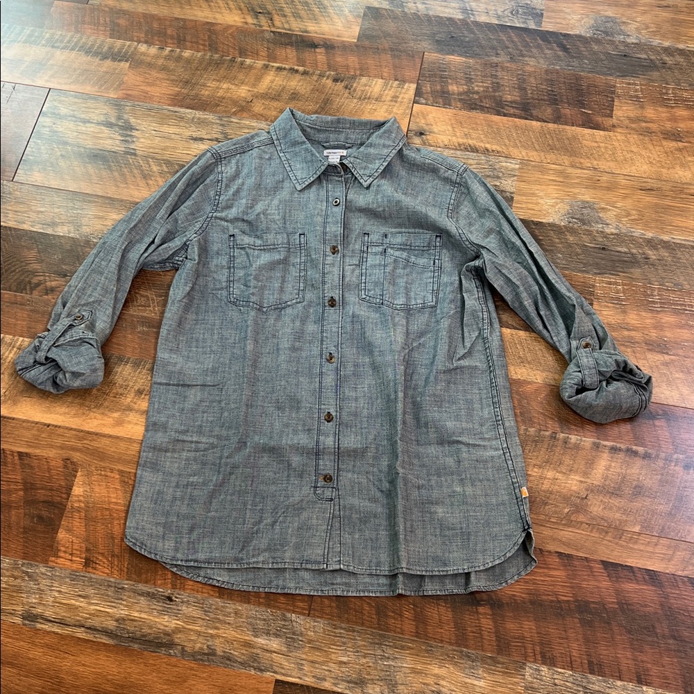 Carhartt women’s long sleeve button down shirt